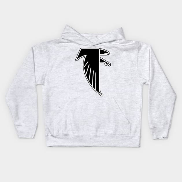 Fermi Falcons Logo Kids Hoodie by mijumiART